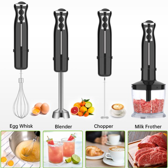5 in 1 12 Speed Stainless Steel Hand Blender