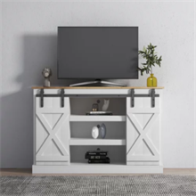 Farmhouse Sliding Barn Door TV Stand