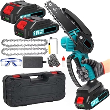 Mini Chainsaw, 6 Inch Portable Electric Chainsaw Cordless