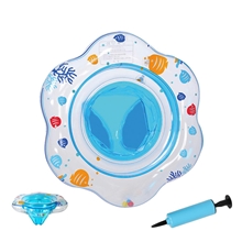 Baby Swimming Float, Inflatable Swimming Ring with Safety Float Seat, Double Airbags,