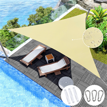 Triangle Sun Shade Sail 95% UV Blocker Terylene Waterproof Sunshade