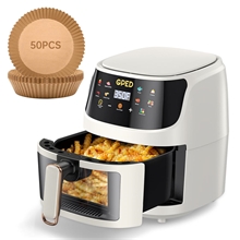 Air Fryers, 7.5 QT 8-in-1 Oilless Air Fryer Oven with Visible Cooking Window