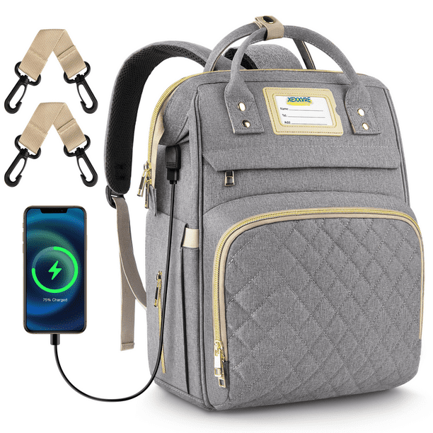 Diaper Bag Backpack, Multifunctional Baby Changing Bag