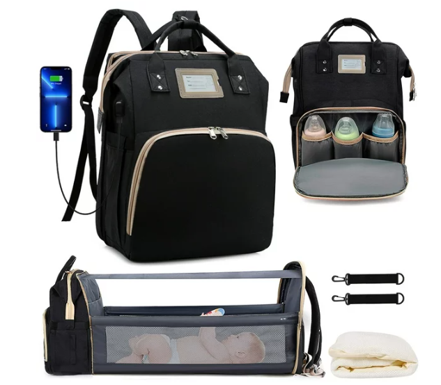 Diaper Bag Backpack, Multifunctional Baby Changing Bag