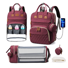 Diaper Bag Backpack, Multifunction Diaper Bag Backpack With Changing Station