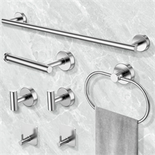 7 Pieces Bathroom Hardware Set, Bathroom Accessories Set Includes 24