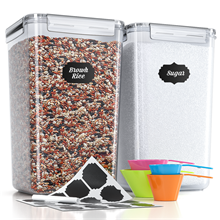 2PCS Large Airtight Food Storage Containers Set with Lids, 220oz/6.5L