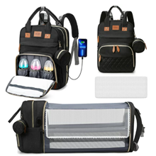 Diaper Bag Backpack, Portable Baby Bag with Changing Station