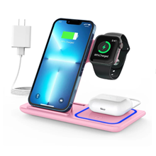Wireless Charger, 3 in 1 Fast Charging Station Cable for iPhone 15 14 13/12/11
