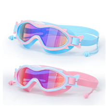 Kids Swim Goggles for Kids 3-15, 2024 Upgraded Design with Ear Nose Plug