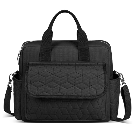 Diaper Bag Tote, Multifunction Baby Diaper Bag W/ 3 Insulated Pockets