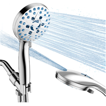 GPED High Pressure Shower Head, 7-Mode Handheld Shower Head, Anti-Clog Nozzles