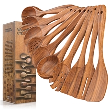 Wooden Spoons for Cooking, 10 PCS