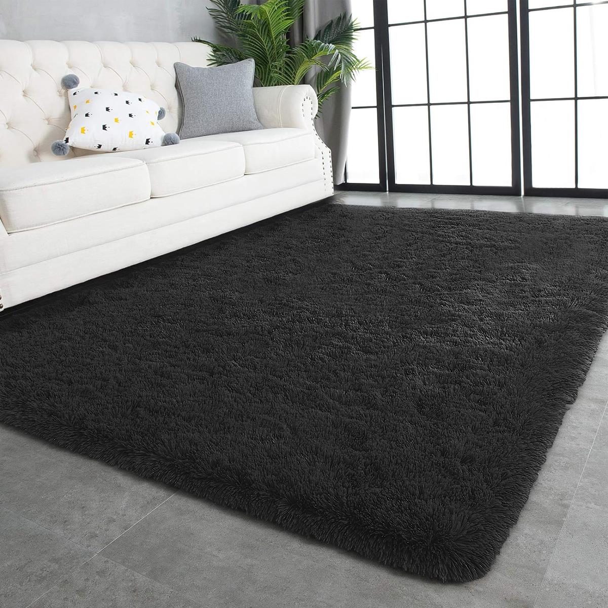 Fluffy Area Rug,6x9 ft Soft Shaggy Rugs Fluffy Carpets