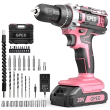 Power Drill Driver Kit, Cordless Power Drill Set with 1 Lithium-Ion & Charger