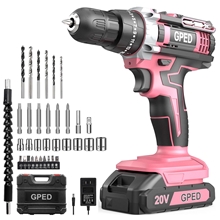 Power Drill Driver Kit, Cordless Power Drill Set with 1 Lithium-Ion & Charger