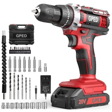Power Drill Driver Kit, Cordless Power Drill Set with 1 Lithium-Ion & Charger