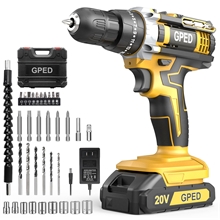 Power Drill Driver Kit, Cordless Power Drill Set with 1 Lithium-Ion & Charger