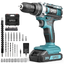 Power Drill Driver Kit, Cordless Power Drill Set with 1 Lithium-Ion & Charger