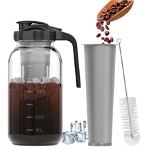 Glass Mason Jar Pitcher with Pour Spout Lid