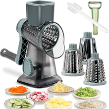 Rotary Cheese Grater With Handle, Cheese Grater Rotary Shredder
