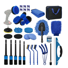 GPED 33Pcs Car Detailing Kit, Car Detailing Brush Set with Professional Car Detailing Brush Set