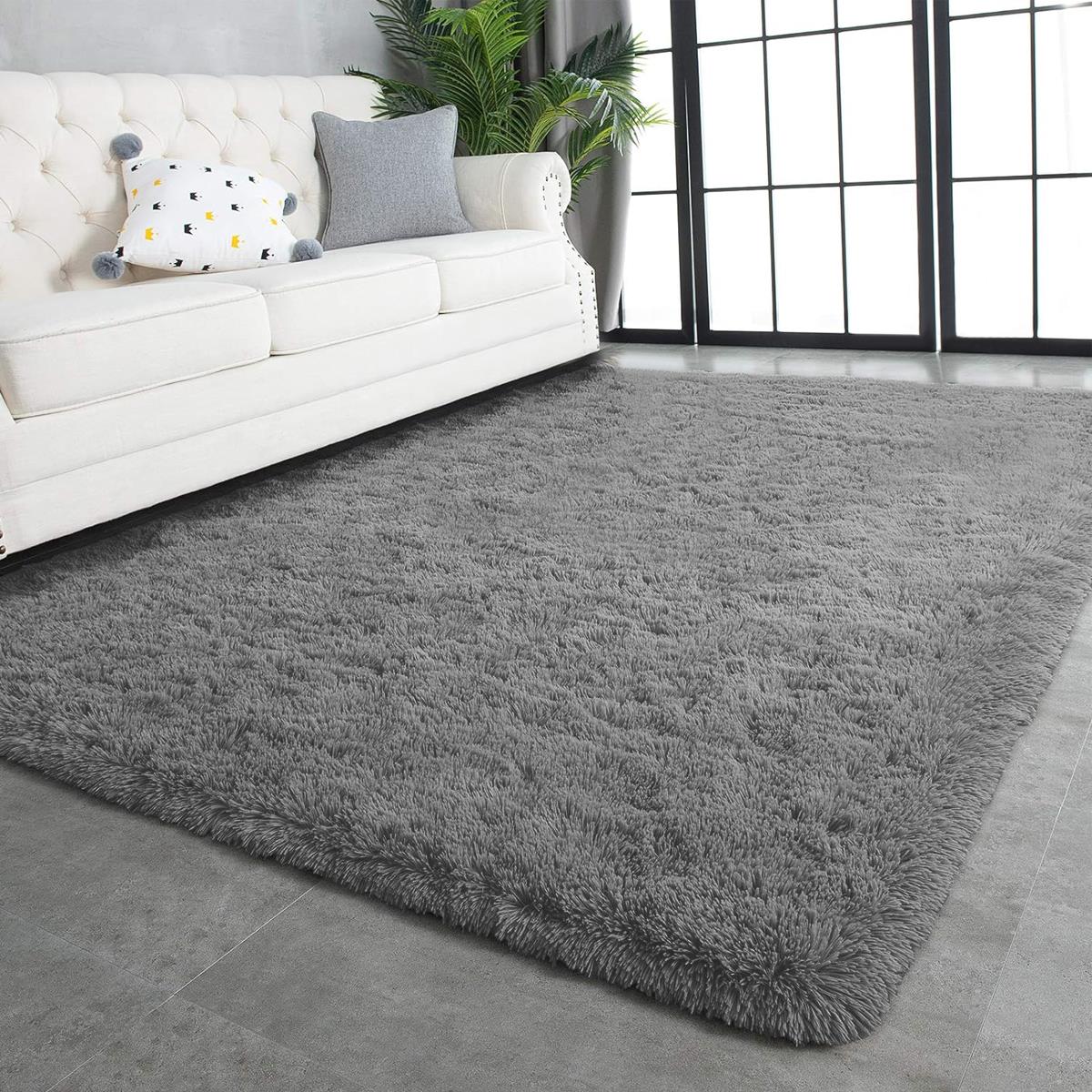 Fluffy Area Rug,8x10 ft Soft Shaggy Rugs Fluffy Carpets