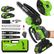 Mini Chainsaw, 6 Inch Portable Electric Chainsaw Cordless, Green