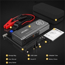 2-in-1 Jump Starter with Air Compressor, 4000A Portable Car Battery Jump Starter