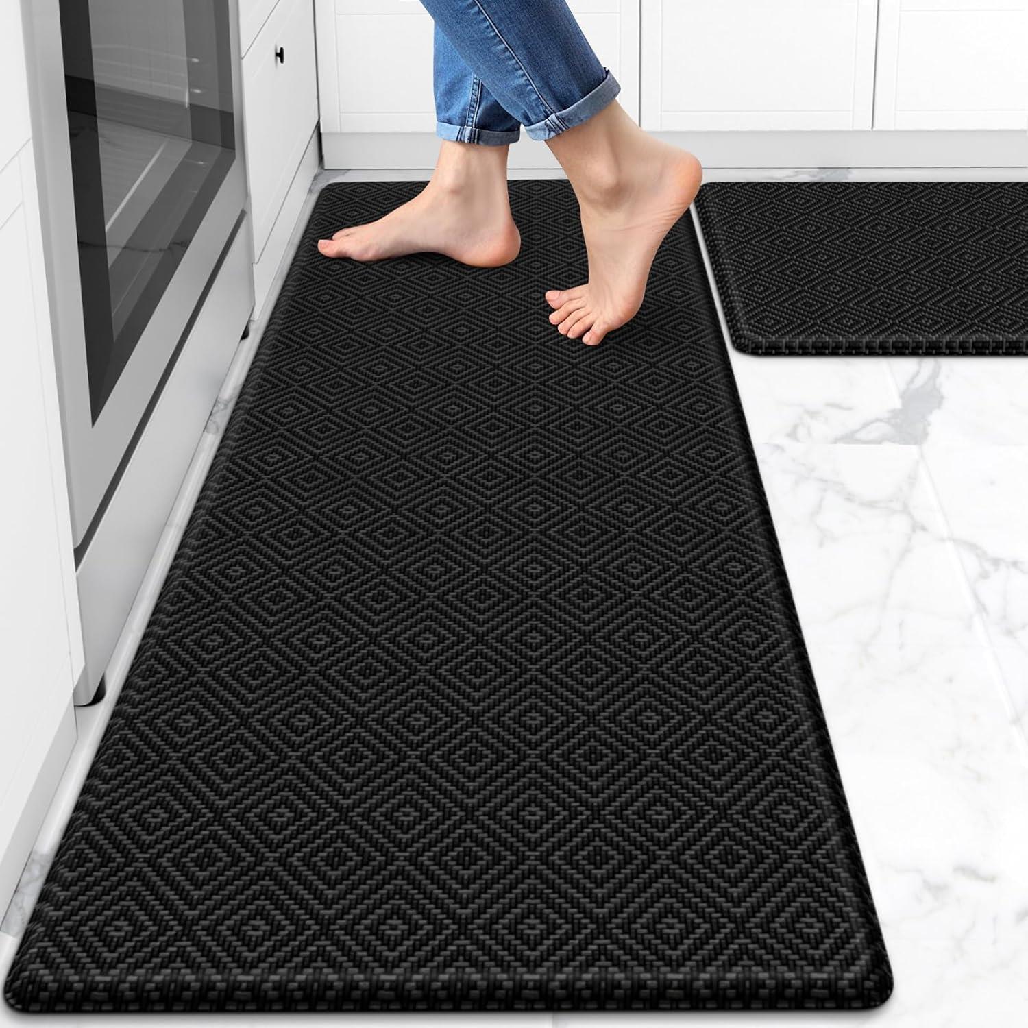 2 PCS Cushioned Anti-Fatigue Kitchen Mat, 17.3