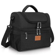 GPED Insulated Lunch Bag for Women & Men, 17L Expandable Double