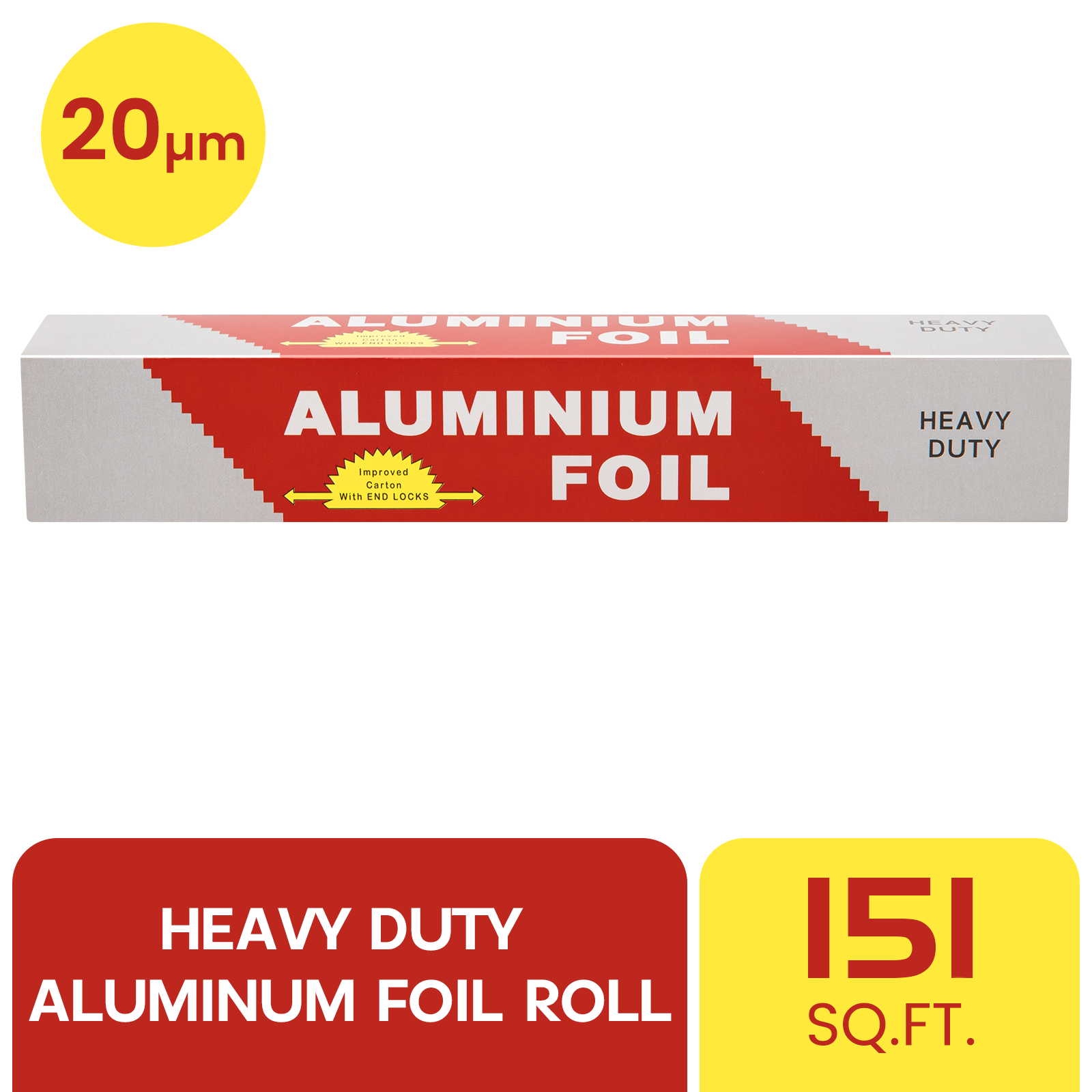 GPED Aluminum Foil Wrap Heavy Duty Aluminum Foil Roll, 20um Thick Heavy Duty Foil
