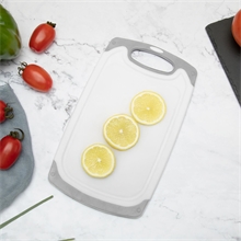 3-Piece Plastic Cutting Board Set, Ideal Chopping for Meat, Vegetables, Ideal Kitchen Gifts, Gray