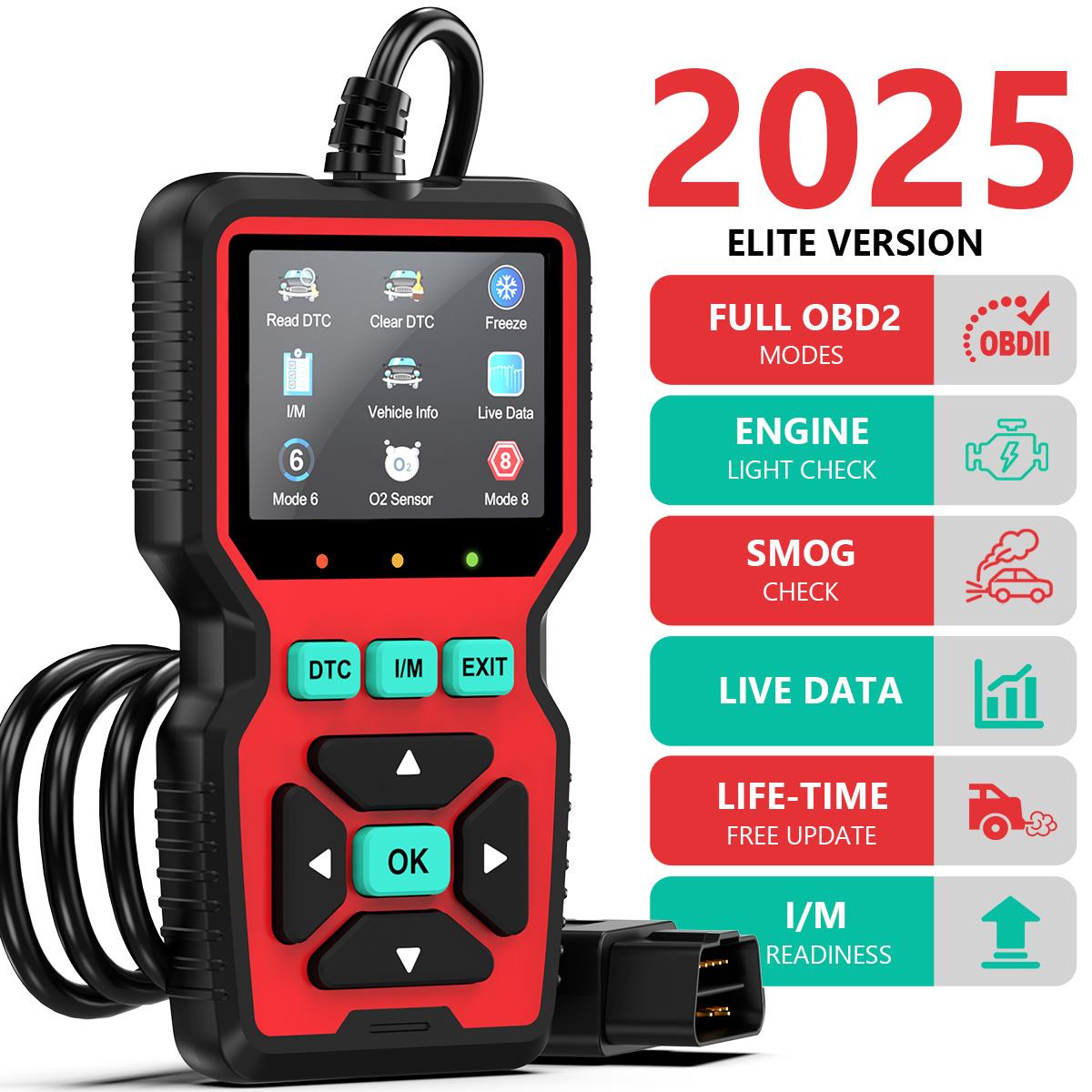 GPED OBD2 Scanner Diagnostic Tool, Car Code Reader, Check Engine Code Reader OBD2 Scanner with Reset