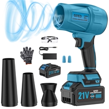Leaf Blower Cordless, Mini Blower with 2×4.0Ah Batteries & Charger, Blue