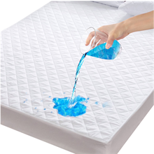 Waterproof Mattress Pad Twin XL Size, Quilted Mattress Protector, White