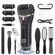 GPED 18 in 1 Electric Foot Callus Remover, Waterproof Callus Remover for Feet W/ 3 Speed,