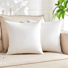 Throw Pillow Inserts Set of 2, Indoor Decorative 18x18 inches Square Pillows for Couch, Sofa, Bed