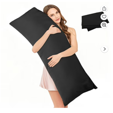 Large Body Pillow Insert with Pillowcase, Breathable Full Body Pillow for Side Sleeper