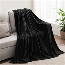 Queen size blanket,black