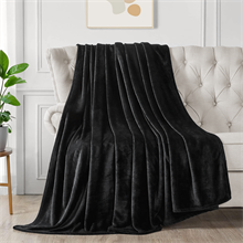 King size blanket,black