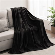 King size blanket,black