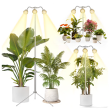 GPED Grow Lights for Indoor Plants, Full Spectrum 3-Heads Plant Growing Lamps