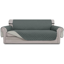 GPED Reversible Sofa Cover, Water Resistant Couch Cover W/ Elastic Straps