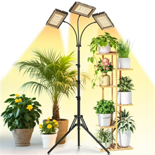 GPED Grow Light with Stand, Tri-Head LED Plant Light for Indoor Plants
