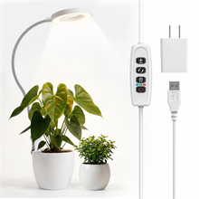 GPED Grow Lights, Pot Clip LED Plant Light with 360°Gooseneck for Indoor Plants