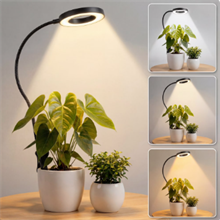 GPED Grow Lights for Indoor Plants, Pot Clip LED Plant Lights with 10-Level Dimmable