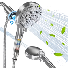 GPED High-Pressure 10-setting Handheld Shower Head with New Magnetic Guidance Docking System