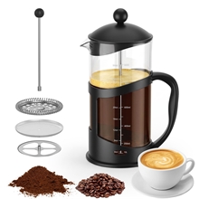 GPED French Press Coffee Maker 304 Stainless Steel Coffee Press with Filters System