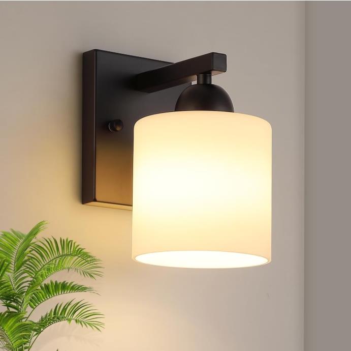 2 Pack Wall Sconces,Fabric LED Wall Lights,Wall Lamps with Fabric for Bedroom Living Room Hallway